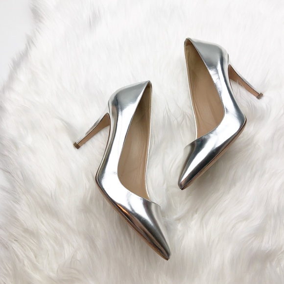 J. Crew Shoes - New J. Crew Silver Metallic Mirror Heels